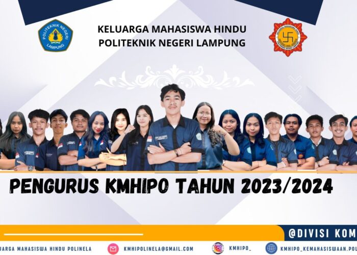 SELAMAT DATANG MAHASISWA/I BARU TAHUN 2024 DI KELUARGA MAHASISWA HINDU POLITEKNIK NEGERI LAMPUNG