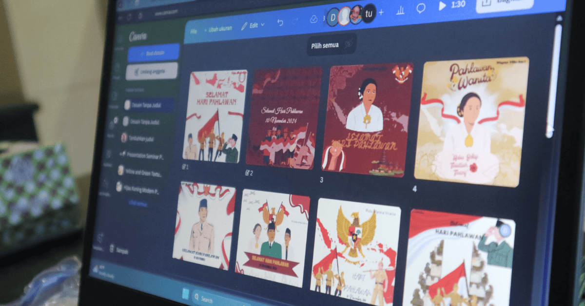 Pelatihan Desain Grafis: Mengembangkan Kreativitas Melalui Aplikasi Canva Berlangsung Sukses di Pura Bhuana Shanti